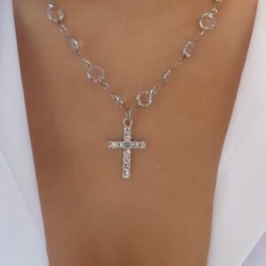 Camilla Cross Necklace (Silver)