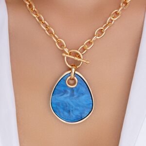 Winona Pendant Necklace (Blue)