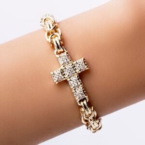 Crystal Capri Cross Bracelet