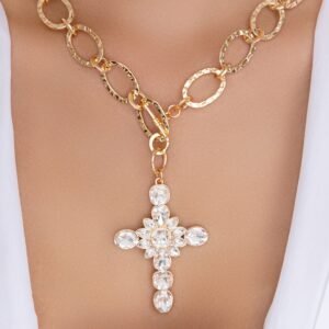 Crystal Maya Cross Necklace