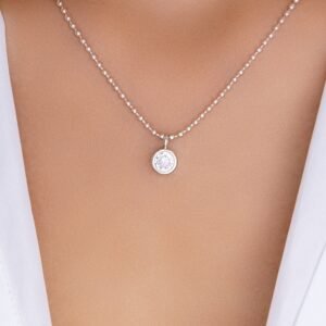 Crystal Adam Necklace (Silver)