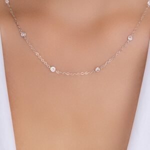 Crystal Isla Necklace (Silver)