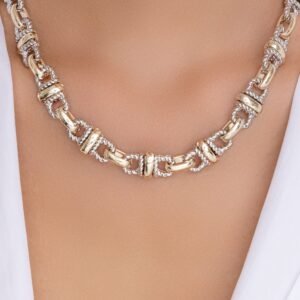 Silver & Gold Hayden Link Necklace