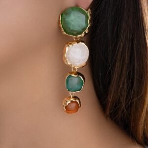Green Cheryl Earrings