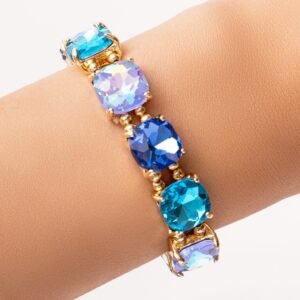 Crystal Leah Bracelet (Blue)