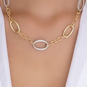 Silver & Gold Marlowe Link Necklace