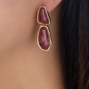 Burgundy Catalina Earrings