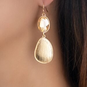 Gold Crystal Earrings