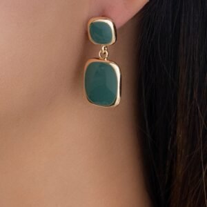 Green Clark Earrings