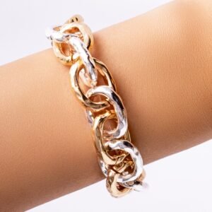 Silver & Gold Meadow Bracelet