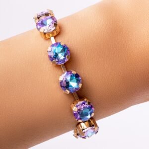 Crystal Roberta Bracelet (Purple/Blue)
