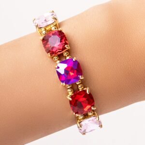 Crystal Leah Bracelet (Pink)