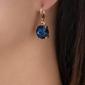 Crystal Debbie Hoops (Blue)