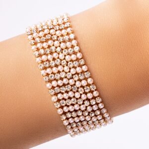 Pearl & Crystal Layer Bracelet